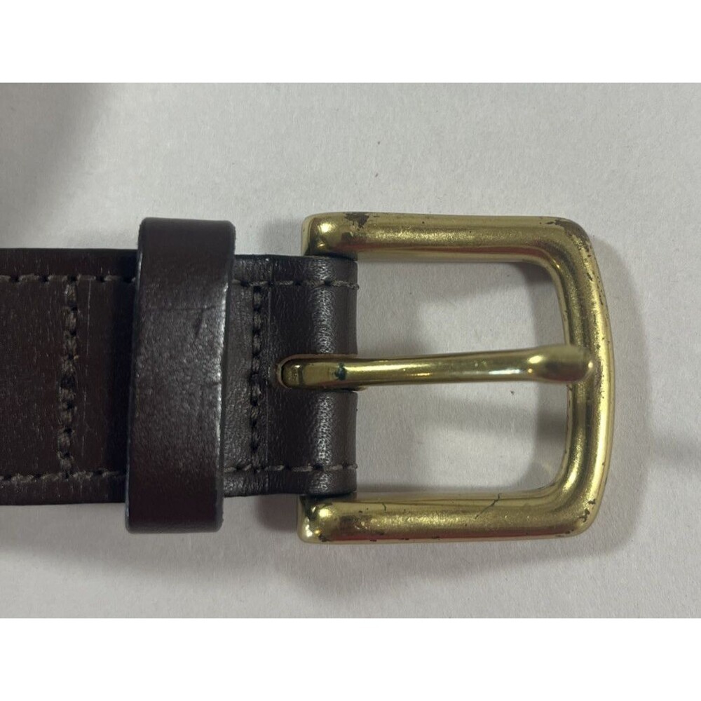 Vineyard Vines Men Leather Canvas Pink Belt Whale Print Brass Buckle 32 - Picture 4 of 5